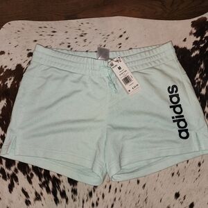 Adidas Women's Light Green Athletic Shorts